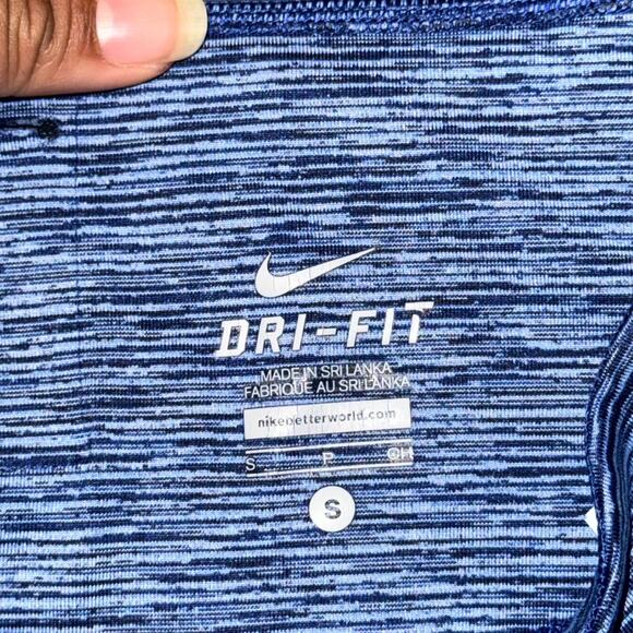 Nike Dri-Fit Ten Plastic Bottles One Legend Leggings Women's Small Black Blue - Picture 4 of 8